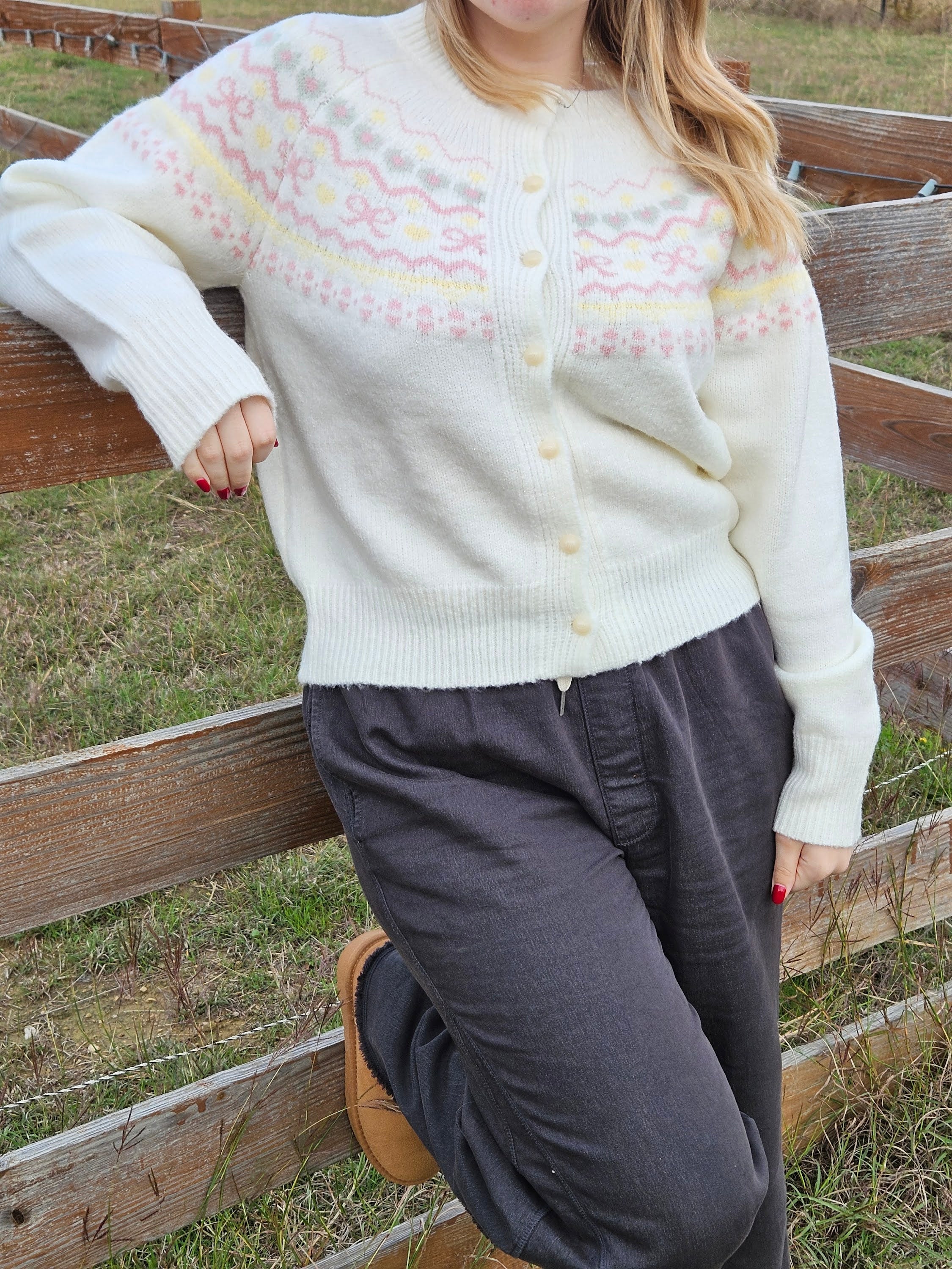 The Ivory Bow Cardigan